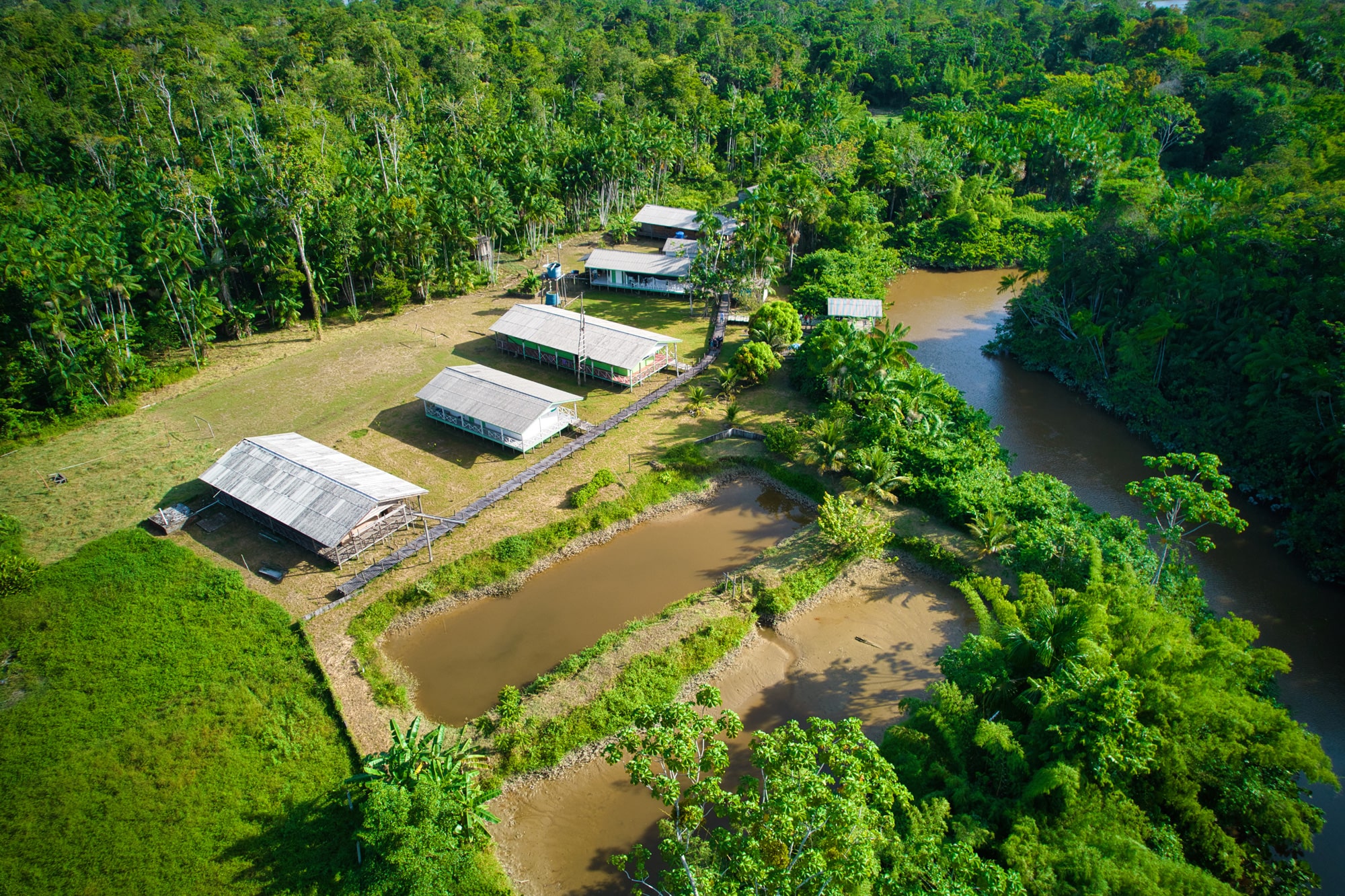 Foto: Imagem aérea das escolas da Amazônia 